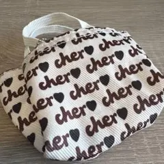 cher ロゴ入り ミニトートバッグ チャーム