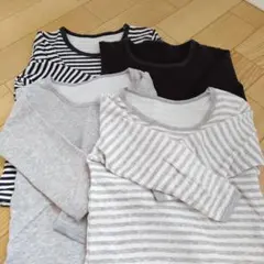 【サイズ130】長袖アンダーシャツ4枚セット