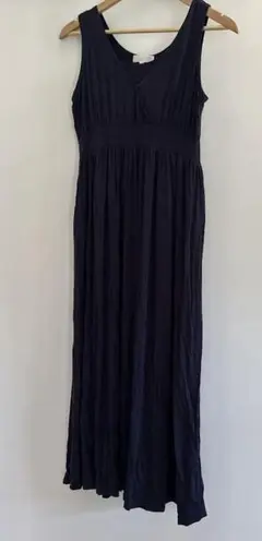 SWEET MOMMY ネイビー マタニティロングワンピース M