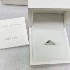 お安く出品ギンザタナカとても綺麗K18WG ダイヤ0.20ペンダントトップ