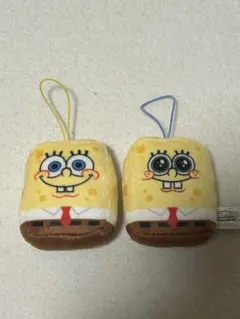 スポンジボブ マスコットキーホルダー 2個セット