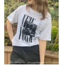 LIFE フォトプリントTシャツ ホワイト　GOOD LUCK SPEEDのサムネイル