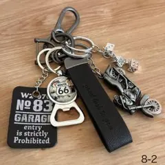 キーホルダー　カラビナ　ストリート　古着　アメカジ　じゃらじゃら系　シルバー