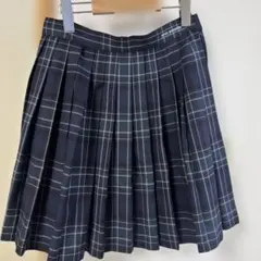 pom ponette　 卒業式　子供服 ネイビー チェック プリーツスカート