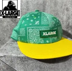 [大人気]　エクストララージ　ベースボールキャップ　バンダナ柄　ボックスロゴ