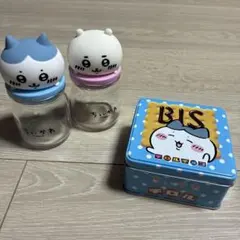 ちいかわ　ハチワレ　お菓子缶　空き瓶　キャンディーボトル