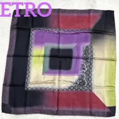 【絵美里様専用】エトロ　ETRO シルク　スカーフ 63x63 イタリア製