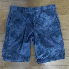 ユニクロ　メンズハーフ　コットンパンツM 花柄