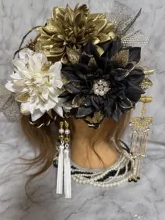 pp 様専用　No.2265 豪華成人式髪飾りセット　花魁風かんざし付き