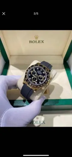 ROLEX クロノグラフ 腕時計 黒金