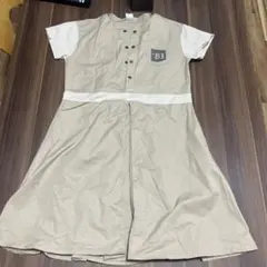 ワンピース.140.ベージュ