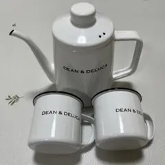 DEAN & DELUCA ホーローケトル マグカップセット ホワイト おしゃれ