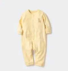 ユニクロ　フライスカバーオール　70cm イエロー