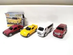 カプセルトイ　プルバックカー　ミニカー　4種