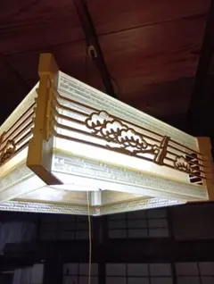 和風ペンダントライト 昭和レトロ 天井照明 松柄　No.２