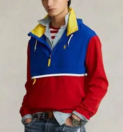 現行QRタグ✨ポロラルフローレン ハーフジッププルオーバー L ポニー刺繍 美品