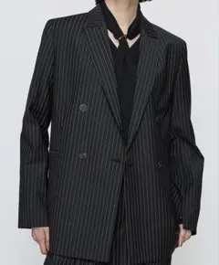 COMME CA TALLコムサ トールブライトリートロストライプジャケット