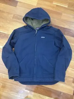 Patagonia メンズ ラインドキャンバスフーデイ　ネイビー　Sサイズ