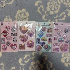 セリアディズニーウォーターシール4種、3Dシール