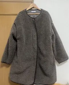 CLASSICAL ELF 茶色 ボアジャケット ロング丈