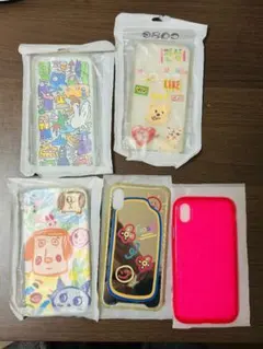 カラフルなiPhoneケース5点セット iPhone xr