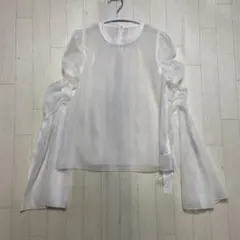 【新品未使用】Ambre Neige シャーリングシアートップスのサムネイル