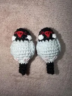 文鳥 編みぐるみ