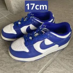 Nike ダンク　キッズスニーカー 白/青