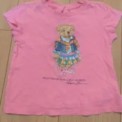 【極美品】 Tシャツ 12M ピンク　２歳で着ました★　ポロベア　ラルフ