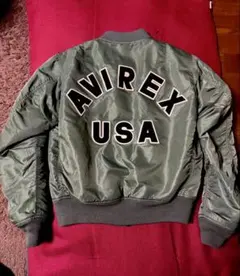 AVIREX MA-1フライトジャケットMコマーシャルロゴデカアーチロゴ