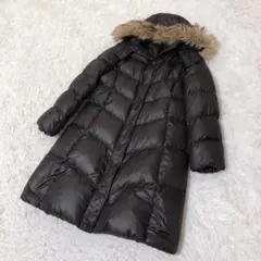 UNIQLO ユニクロ ダウンコート ロング XL 肉厚 ファー フード着脱可