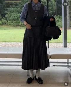 【新品未使用】a.subifiect プリーツスカートセットアップ