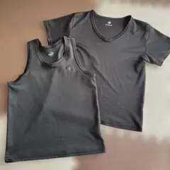 キッズ　プーマ　ルコック　140 速乾　タンクトップ　半袖　黒