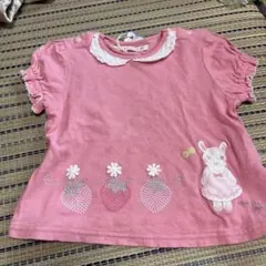 coeur a coeur うさぎ いちご 半袖Tシャツ 80のサムネイル