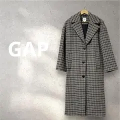 GAP★OVSZ WOOL COAT チェック柄 オーバーサイズ ウールコートのサムネイル