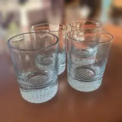 アンティーク　ガラス　グラス 4個セット