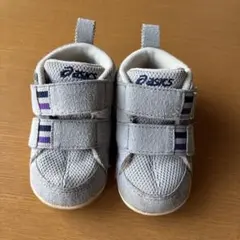 アシックス　グレー スニーカー 12cm