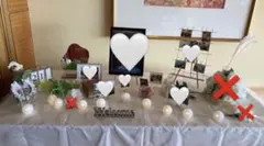 ウェルカムスペース✨挙式 結婚式装飾 ペーパーアイテム付まとめ売り ブライダル