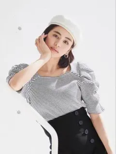 SNIDEL パフスリワッフルプルオーバー