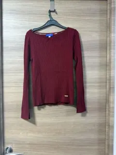 美品✨バーバリーブルーレーベル ウールカシミヤ混 ニット オフショルダー 38 バーバリーブルーレーベル BURBERRY BLUE LABEL ニット セーター