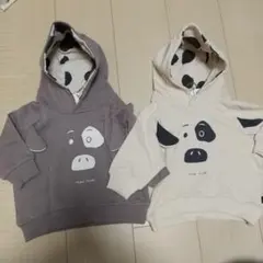 テータテート teteatete 牛 うし パーカー 80