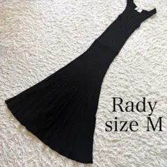 Rady リブニットマーメイドロングワンピース ノースリーブ M