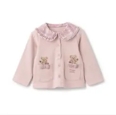 メゾピアノ　80 テディベア刺繍付き　長袖トップス　入園式　フォーマル