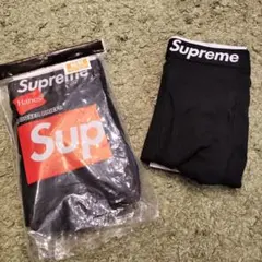 新品　supreme ボクサーパンツ M　黒　１枚