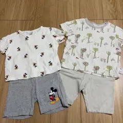 ユニクロ　ミッキーマウス ベビーパジャマセット　90
