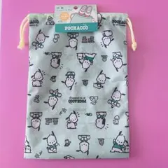 【新品】サンリオ　ポチャッコ　うわばき入れ 巾着　 巾着袋 体操着いれ