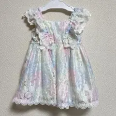 メゾピアノ　ワンピース　ベビードレス　80