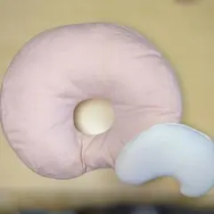ドーナツ型ベビー枕 ピンク