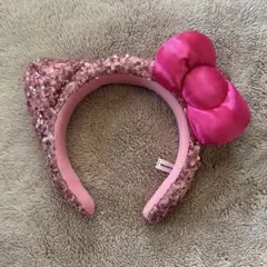 ユニバ キティちゃん風スパンコールカチューシャ