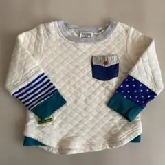 キムラタン　mother goose キルティング長袖カットソー 100